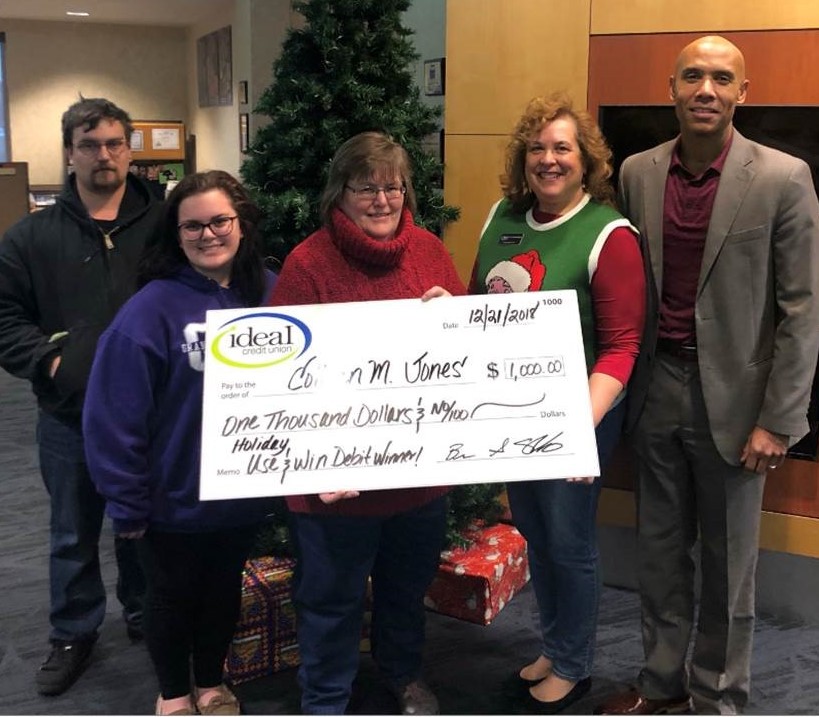 Colleen Jones 2018 Holiday Debit Winner