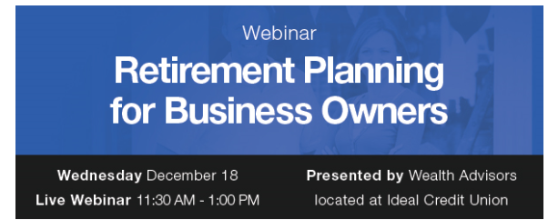 Retirement Planning Business Webinar