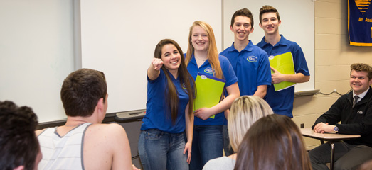 Ideal Credit Union student teachers at tartan high school